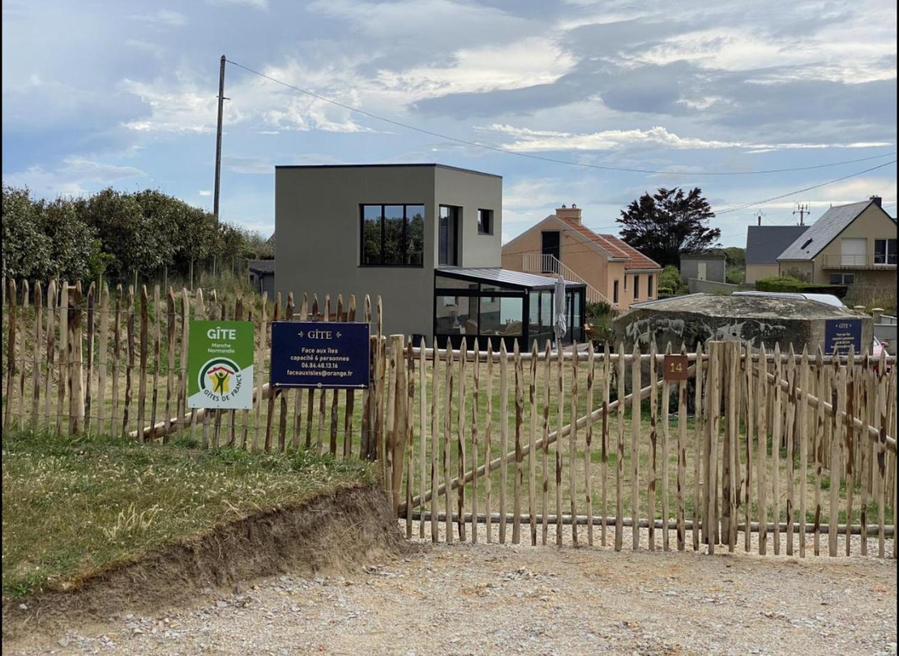 Villa Face Aux Isles Saint-Marcouf Esterno foto